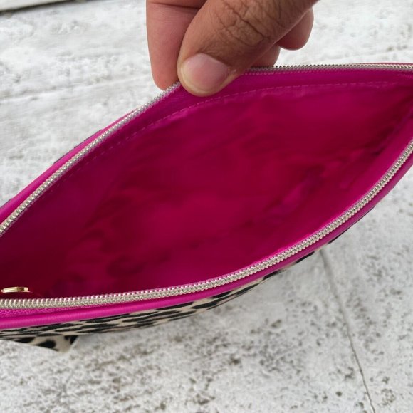 ESTEE Lauder Make Up Pouch Bag Dragonfly Multi Color Print Purse Cosmetic Bag - Picture 6 of 9